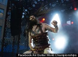 American Justin “Nordic Thunder” Howard is the top Air Guitar player in the world after winning the 17th Air Guitar World Championships final at Rotuaari Square in Oulu, Northern Finland on Friday 24 August.
