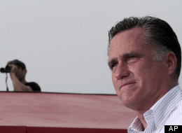 Presumptive Republican presidential candidate Mitt Romney appears at a campaign event at El Palacio de los Jugos, on Aug. 13 in Miami. (AP Photo/Mary Altaffer)
