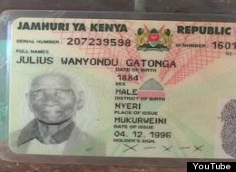 The national ID card of Julius Wanyondu Gatonga lists a birth year that is too old for the healthcare system's computers.