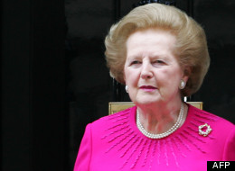 Margaret Thatcher à Londres le 13 septembre 2007.