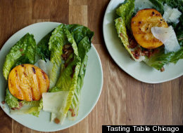 Peach salad at Vera.