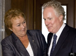 Pauline Marois et Jean Charest, le 6 septembre 2012. (PC)