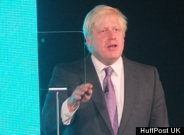 Boris Johnson at the EE launch in London