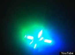 Here's what a quadcopter looks like in the night sky (video below). This is likely what the English saw.