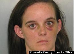 Amanda Jean Linscott, 26, was arrested on a charge of armed robbery.