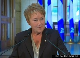 Pauline Marois lors de ses annonces, le 20 septembre 2012. (Radio-Canada.ca)