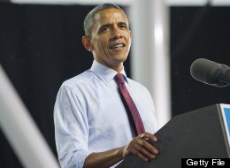 U.S. President Barack Obama speaks during a campaign event at the Henry Maier Festival in Milwaukee, Wisconsin, September 22, 2012. (SAUL LOEB/AFP/GettyImages)