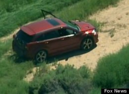 The vehicle that the suspect allegedly stole before shooting himself in the head.