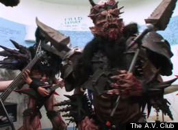 GWAR covers Kansas in The A.V. Club's Chicago office.