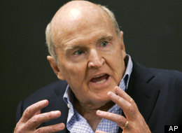 Former General Electric CEO Jack Welch addresses students at the Massachusetts Institute of Technology, in Cambridge, Mass. , Sept. 27, 2006. Welch seemed to imply that September's jobs numbers were skewed in a tweet Friday.