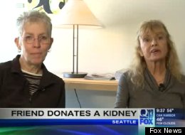 Terri Teas, right, will receive a kidney from her friend Judie Wolfe, left, on Oct. 8