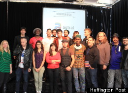 Quelques artistes présents lors de la conférence. (Huffington Post Québec / Myriam Lefebvre)