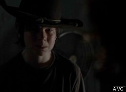 After Lori gives birth, son Carl is forced to shoot her in
