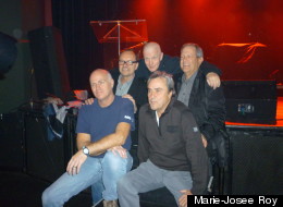 Quelques propriétaires du Club Soda au fil des ans : Yves Moquin, Michel Sabourin, Rubin Fogel, André Gagnon et Martin Després. (Crédit photo: Marie-Josée Riy / Huffington Post Québec)