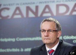 International Trade Minister Ed Fast speaks with the media during an announcement in Ottawa, Monday October 1, 2012. Fast is negotiating a free trade deal between Canada and the EU. (THE CANADIAN PRESS/Adrian Wyld)