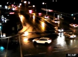 RCMP released video of a hit and run accident where two joggers were struck by an SUV. (RCMP)