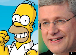 Stephen Harper tweeted a Simpsons video with the message