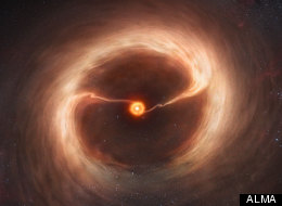Artists impression of the star HD 142527