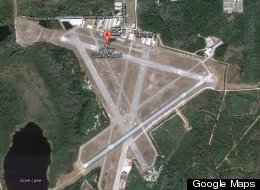 An aerial image of Flagler County Airport, where the plane was headed