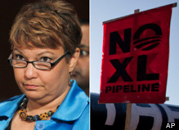 The head of the U.S. Environmental Protection Agency, Lisa Jackson, resigned abruptly last week, reportedly to protest the Obama administration's apparent plans to approve TransCanada's Keystone XL pipeline in the coming months. (AP)