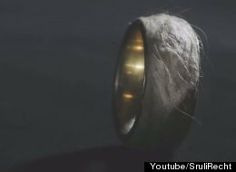 Sruli Recht's latest design, the Forget Me Knot ring, features a slice of his own skin.