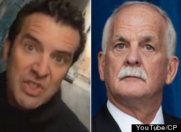 On the Rick Mercer Report Tuesday night, Canada's favourite comedian eviscerated Public Safety Minister Vic Toews for cancelling prison pizza parties. (YouTube/CP)