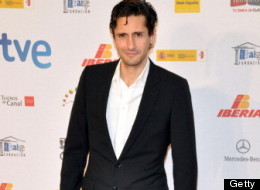 Juan Diego Botto a su entrada a los Forqué.