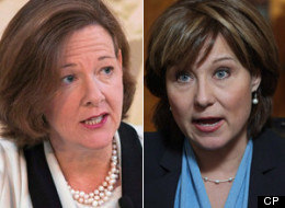 Alberta Premier Alison Redford and B.C. Premier Christy Clark waged a war of words over the Northern Gateway pipeline last year and new poll suggests why. (CP)