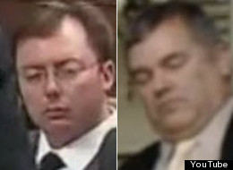 Video of Quebec MNA Daniel Breton (right) sleeping in question period is reminiscent of video taken of Tory MP Rob Anders napping in the House of Commons. (YouTube)